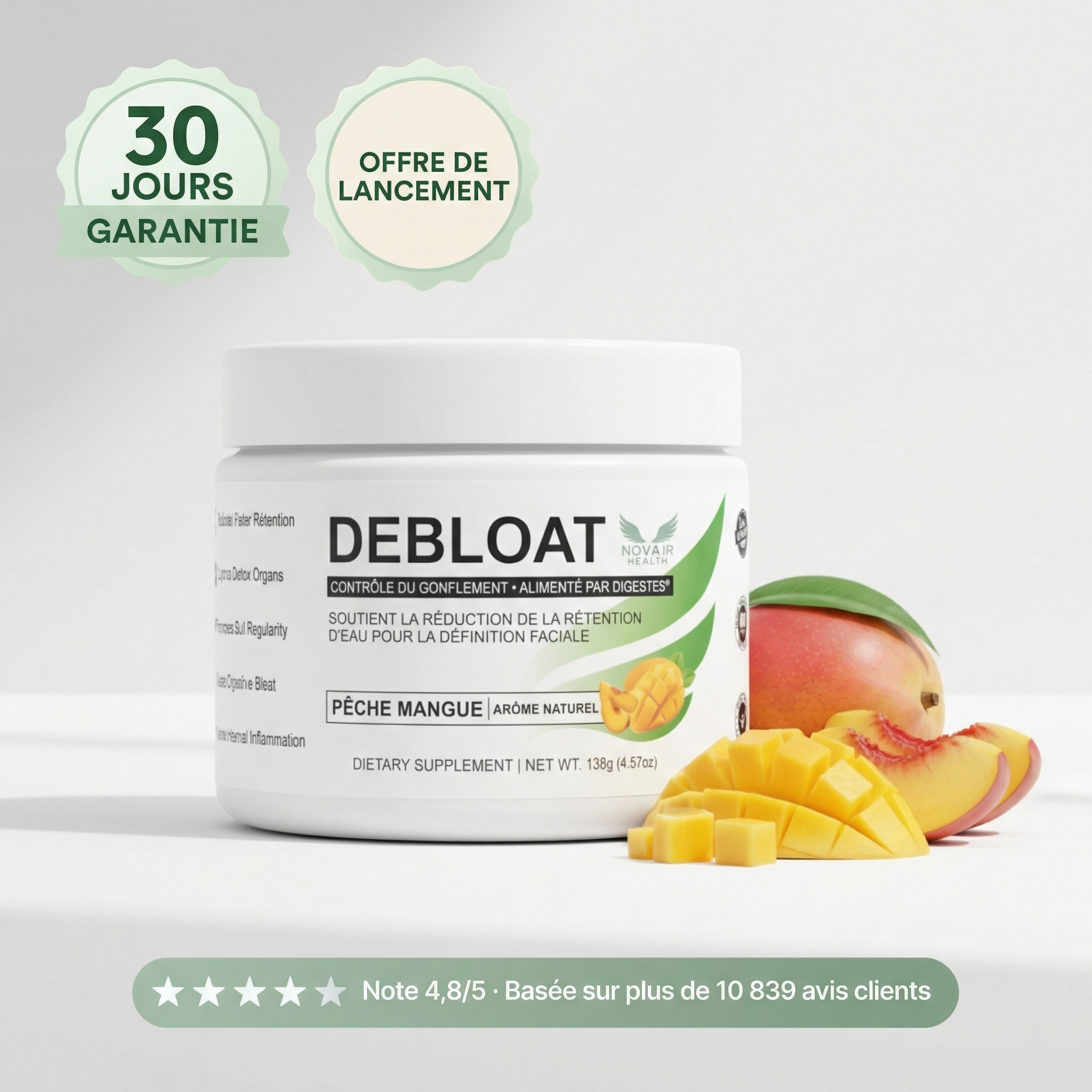 Visage Dégonflé, Jawline Définie, Ventre Plat  — En Quelques Heures