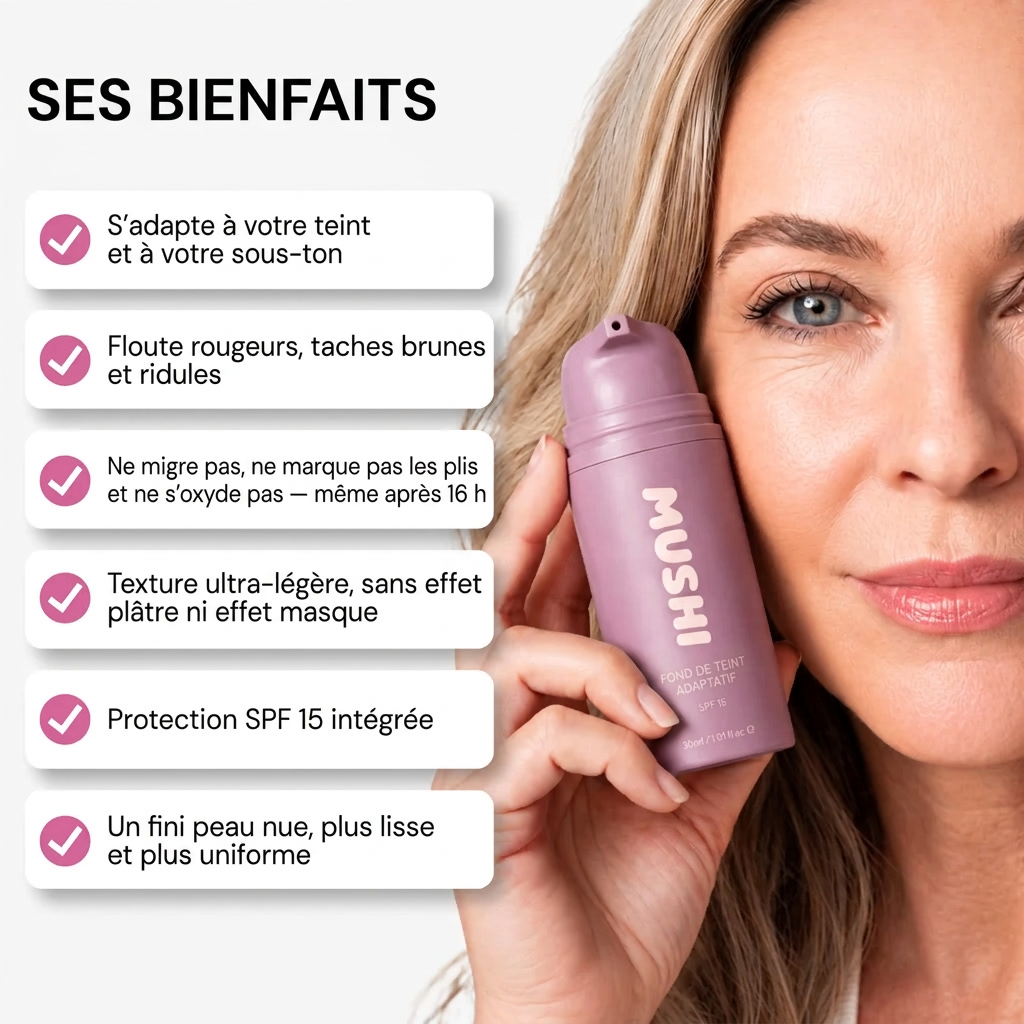 Fond de teint adaptatif anti-âge Mushi