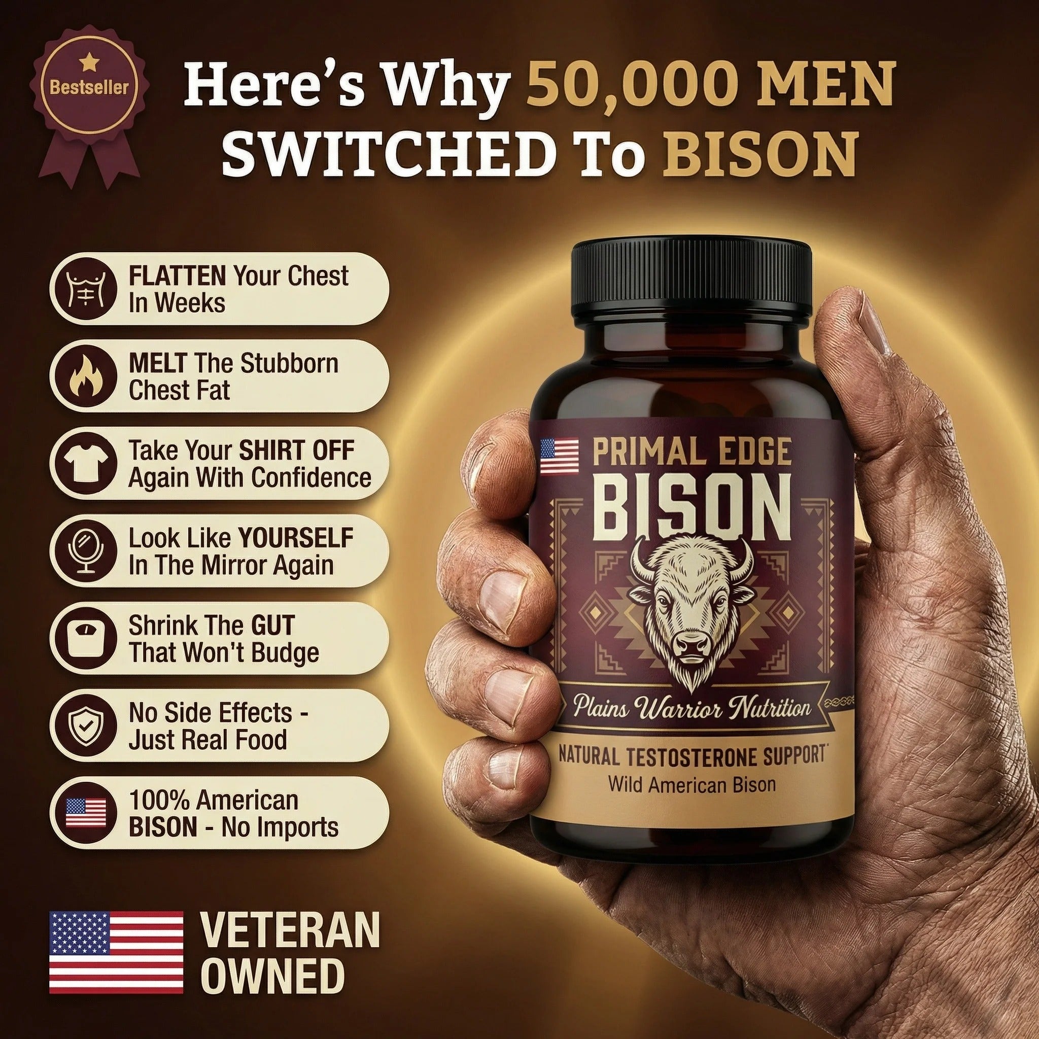 Primal American Bison | Testosterone Booster